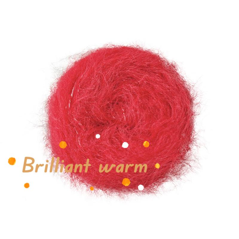 50g/roll Blended Synthetic Long Fur Mink Velvet Yarn Fine Mohair Handmade DIY Knitted Sweater Scarf Hat Long Fur Crochet Yarn