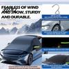 Vehicle Windshield Ice Protector Car Snow Cover Thickened Magnetic Half Cover with Cotton Shield