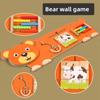 Wooden Educational Wall Toy For Kids With Puzzle Blocks For Preschool Classroom Decor