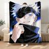 2026 Heißer Verkauf Jujutsu Kaisen Satoru Gojo Ultraweiche Flanelldecke Warmer Überwurf für Baby-Nickerchen Kinderbett & Sofa Unisex Arbeit