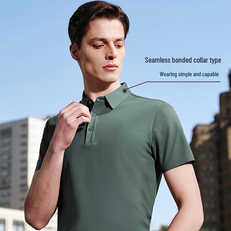 YOUNGOR Men's Soft Blend Short Sleeve Polo Shirt
