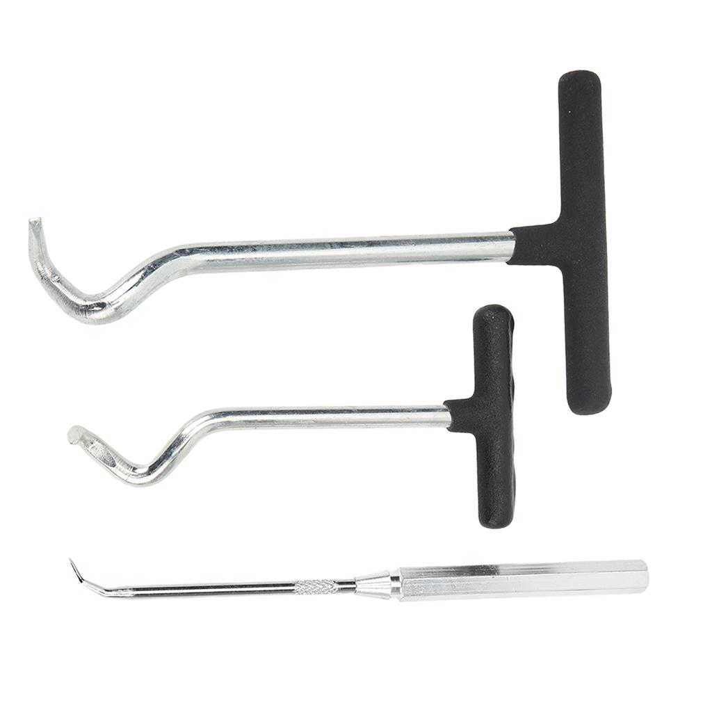 3PCS O Rings Grease Seals Puller Steel Soft Handle Oil Seal Remover Puller Tool for Car SUV Truck