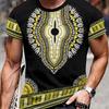 Retro Ethnic Graphic T-Shirt For Men Colorful 3D Printed Tees Summer Fashion Round Neck Oversized Short Sleeve T Shirts