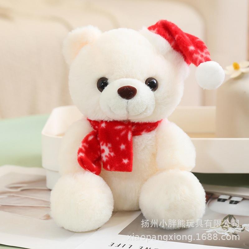 Teddy Bear Doll Couple Scarf Bear Plush Toy Love Bear Doll Christmas Elk Penguin Old Man Series