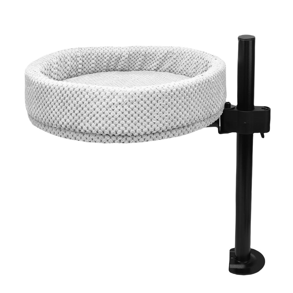 Desk Cat Bed Liftable Rotatable Multifunctional Space Saving Desktop Attachment Cat Perch for Office