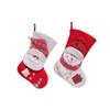 Large Christmas Stocking Gift Bag for Kids - Santa Claus & Snowman Ornament