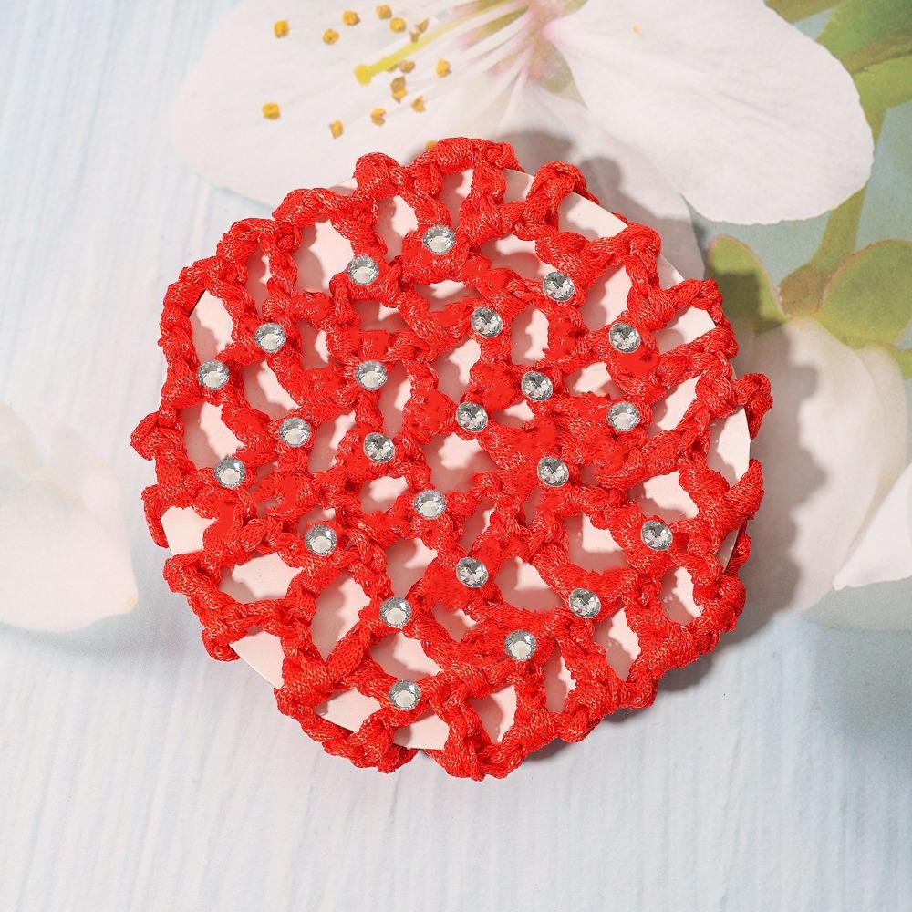 Breathable Mesh Girls Elastic Hair Net Hair Bands Ballet Hair Net Sweet Bun Cover Snood Women