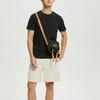 Calvin Klein Solid Color Letter Embroidery Pocket Breathable Short Sleeve T-Shirt Men Tops Black ZM01891-BAE