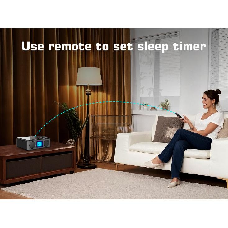 CD Player Portable Bluetooth Desktop CD Players for Home with Speakers Rechargeable Small Retro CD Player with LCD Screen Optical USB