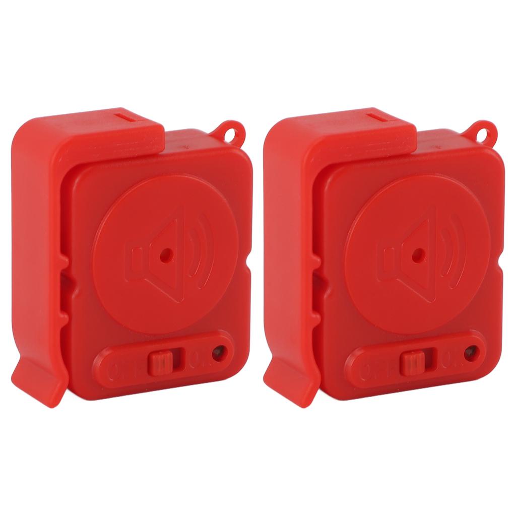 2pcs Door Handle Alarm Anti Theft Vibration Triggered Portable Door Window Alarm for Travel Car
