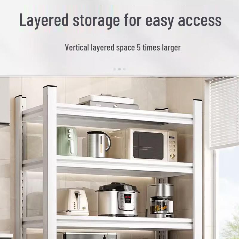 Thickened 4-Tier Kitchen Storage Rack for Oven & Microwave