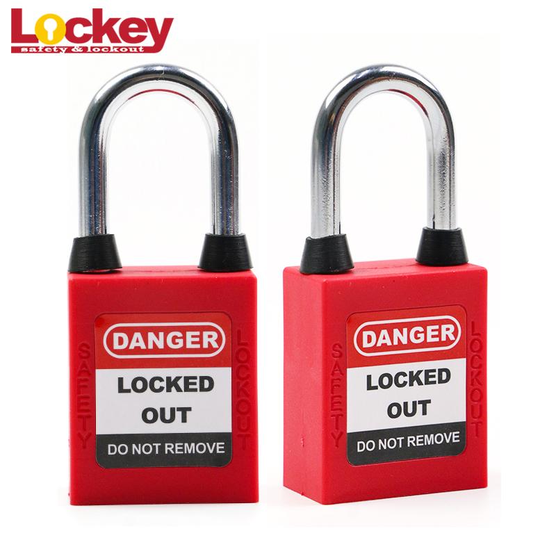 38mm Steel Shackle Safety Dustproof Lockout Padlock