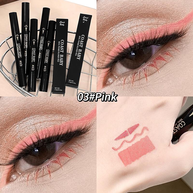 COAST BABY Dual-Ended Waterproof Quick-Dry Smudge-Proof Liquid Eyeliner Pen