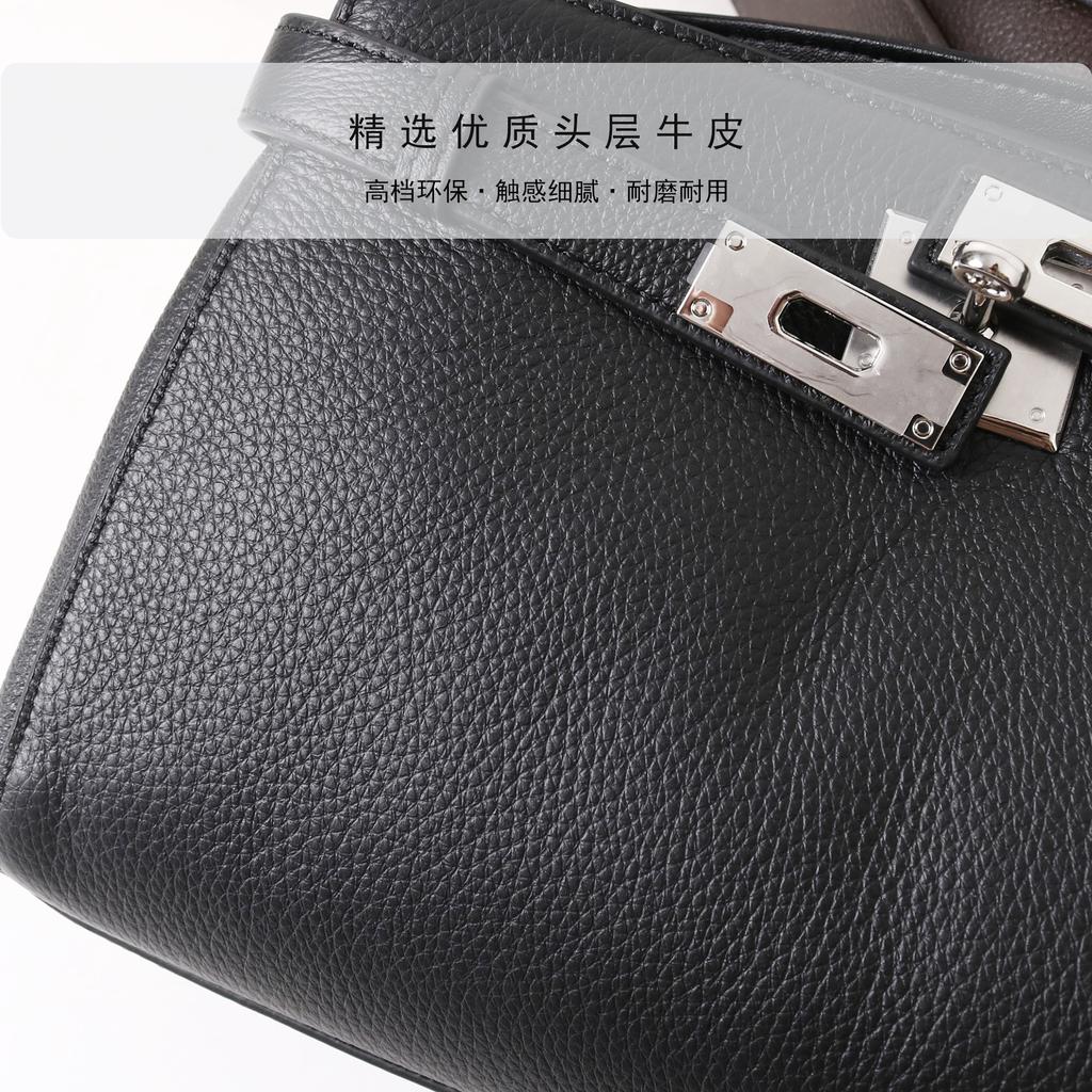 2026 New High-end Western-style Cowhide Handbag Shoulder Bag Crossbody Classic Fashionable Versatile Commuting