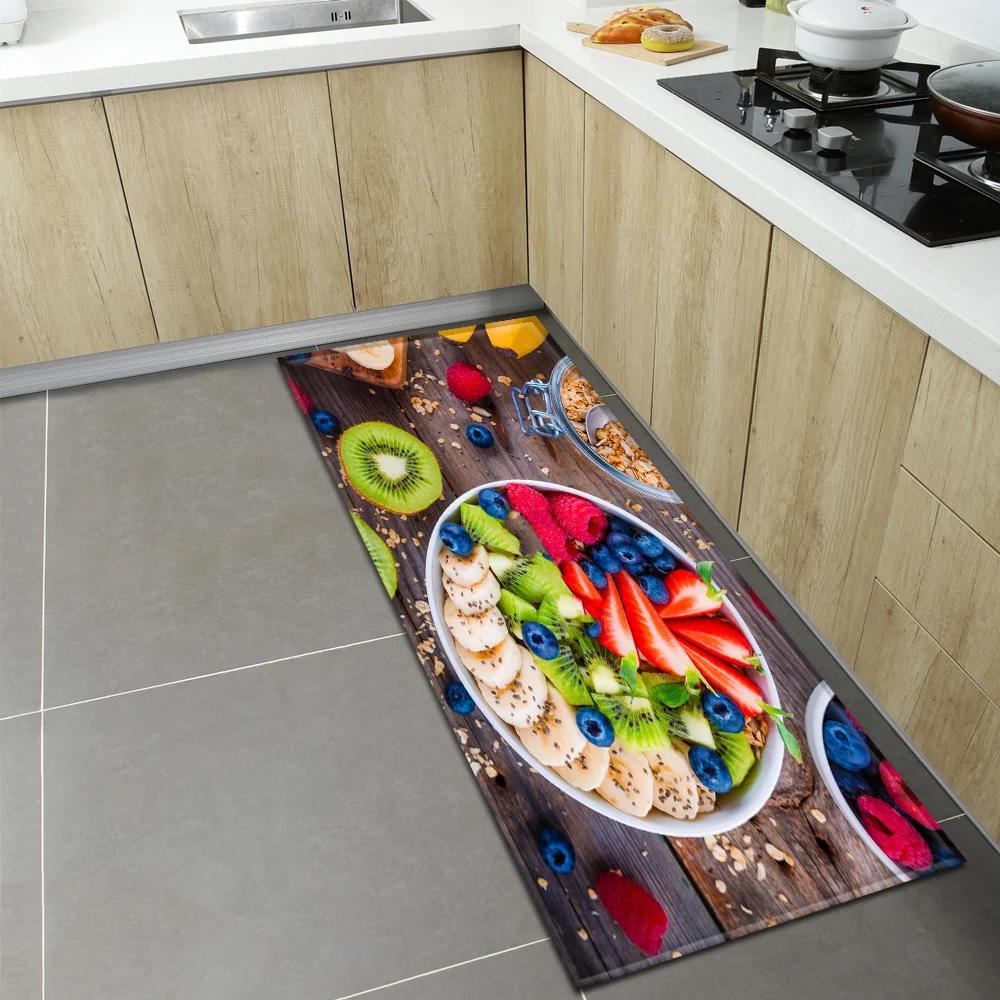 Bedroom Children Living Room Decoration Corridor Bathroom Non-slip Rug Fruit Pattern Kitchen  Home Door Mat