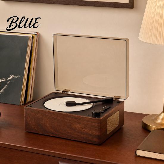 Home Audio Player with Remote Retro Portable Music Speaker Bluetooth-compatible Desktop Device Control for Home Support USB/Type-C Stable Connection