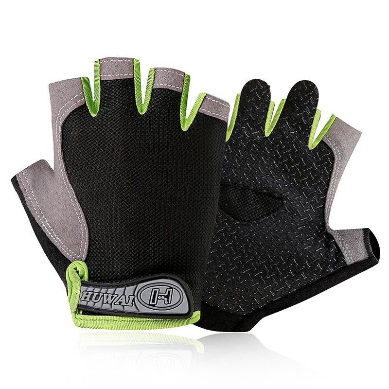 Men's and Women's Breathable Mesh Half-Finger Gloves for Sports, Weightlifting, Cycling, and Driving.