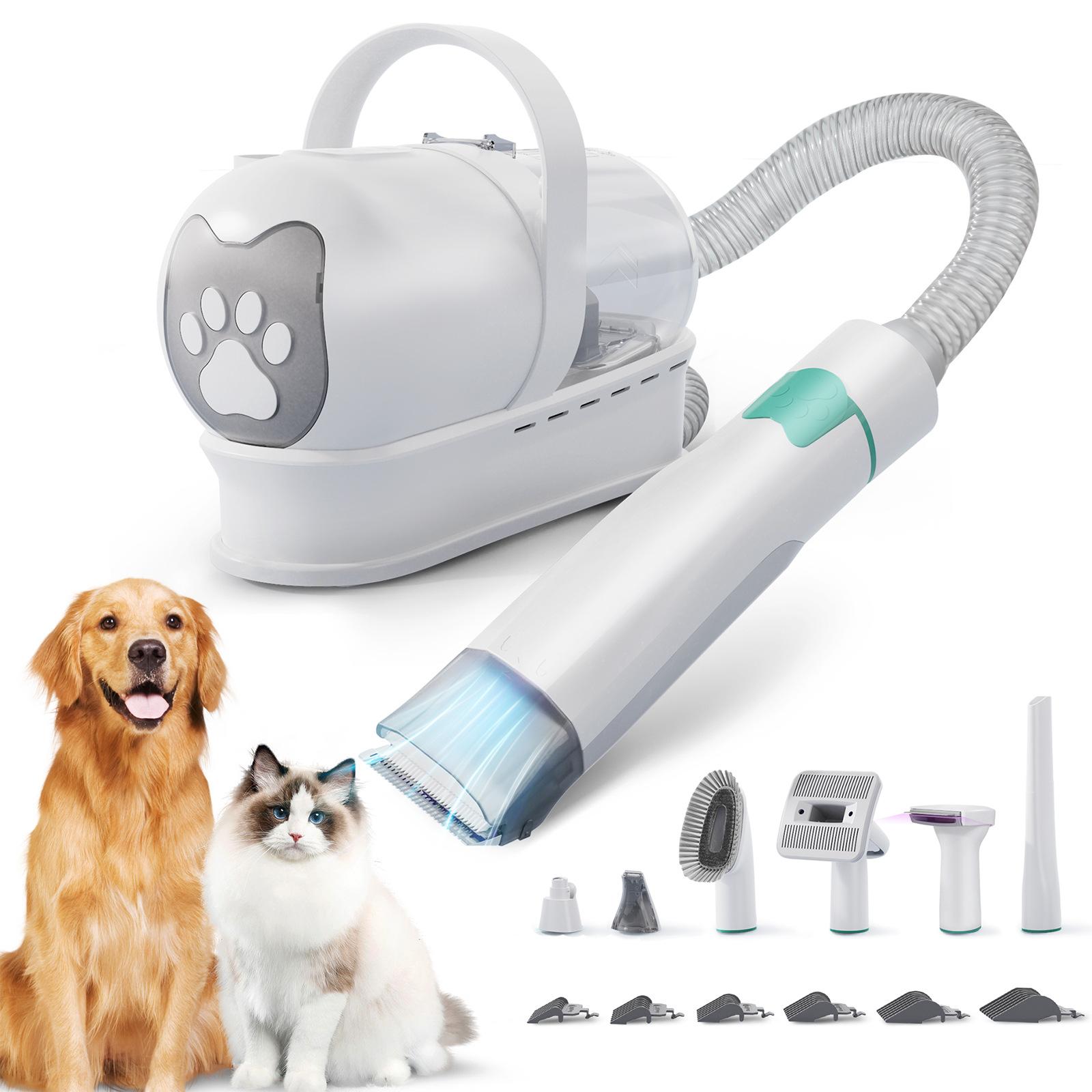 7-in-1 Multifunctional Pet Grooming Clipper Dog/Cat Vacuum Cleaner Shave & Trim Set Cross-Border for Dogs Default