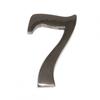 DOOR NUMBERS FROM 1 TO 9. 10cm. CHOOSE NUMBER AND FINISH. NUMBER SEVEN MATT NICKEL FINISH