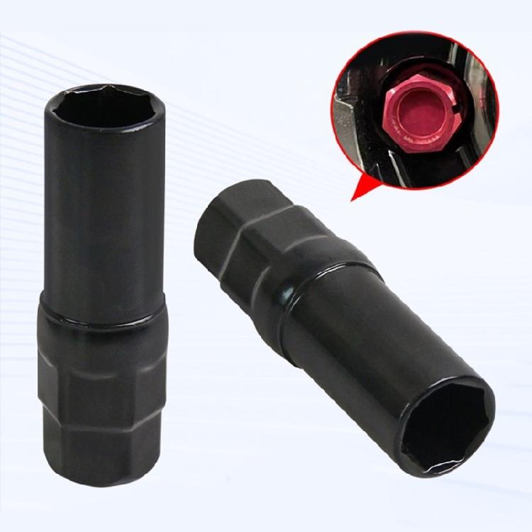 16.5mm Wheel Lug Nut Socket Removal Tool Replacement 7 Spline Lug Nut Drive Tuner Key Tool for 3/4in 13/16in Wrenches