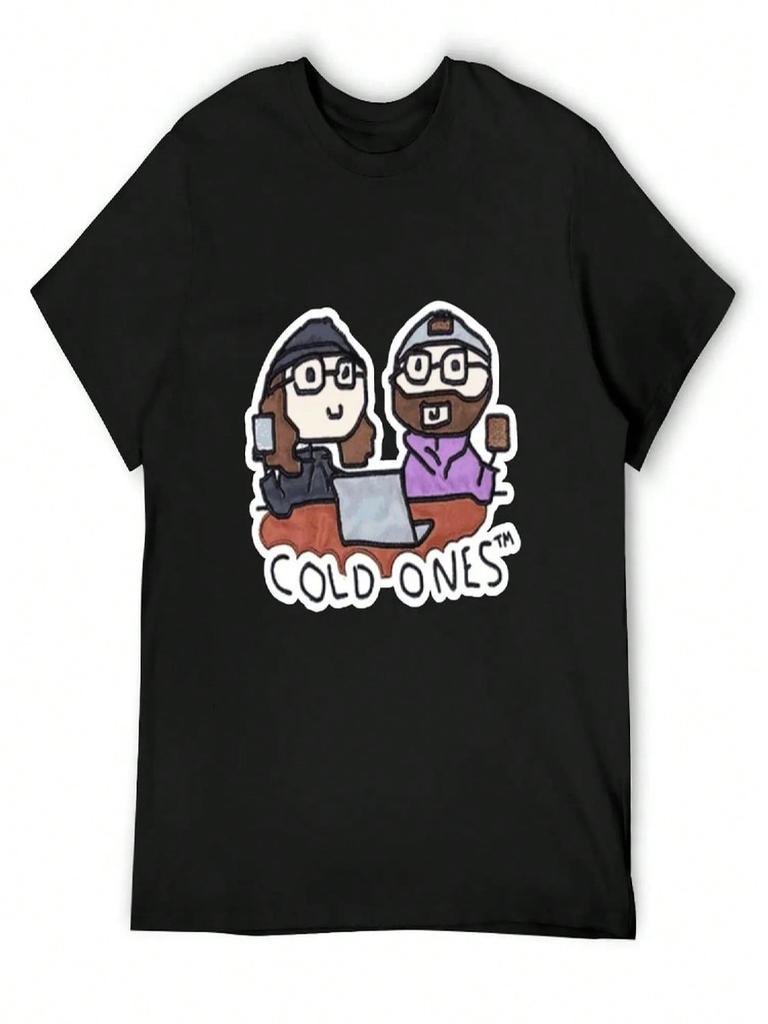 Cold Ones Doodle T-Shirt Summer Shirt Graphic Tee Shirt Shirts Graphic unisexs Graphic T-Shirts Big And Tall
