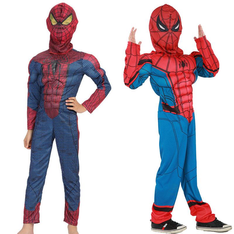 Spider-man Homecoming Hero Kids Costume Outfit Featuring Lifelike Muscle Design And Exquisite Workmanship