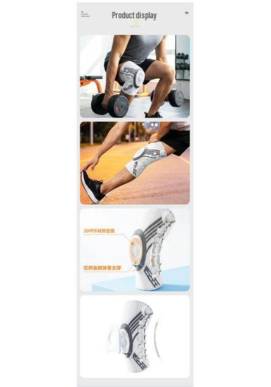 Drehbare Schnalle Silikon-Knieschoner für Outdoor-Sport & Fitness