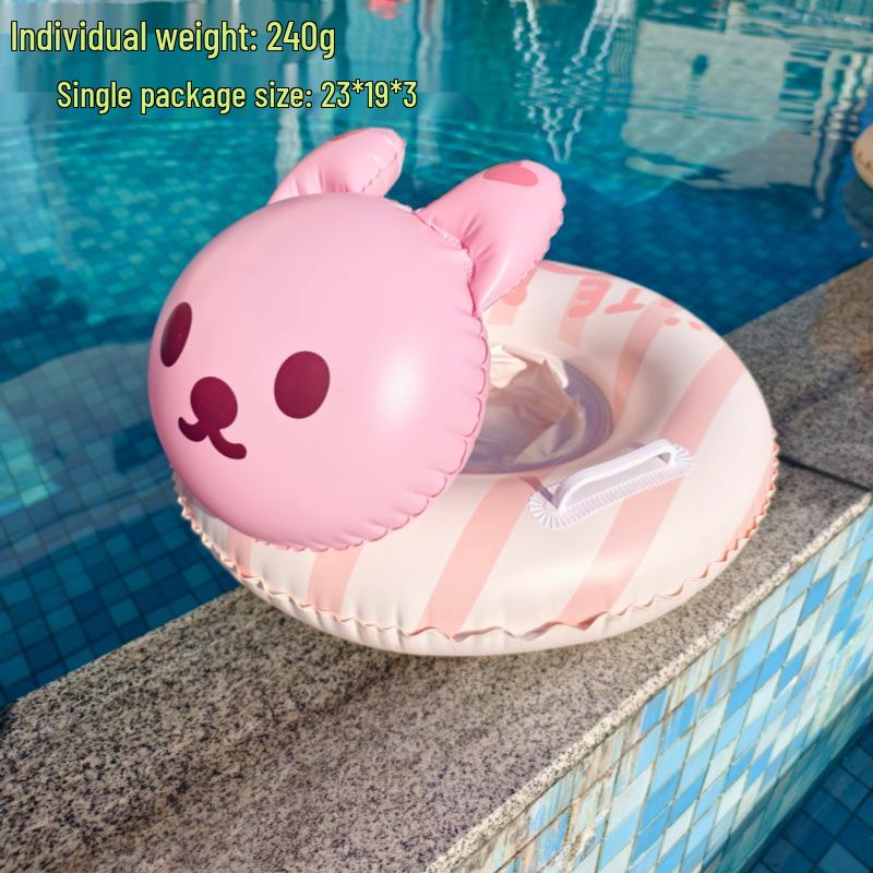 Large Toddler Boat-Themed Swimming Ring with Canopy & Steering Wheel