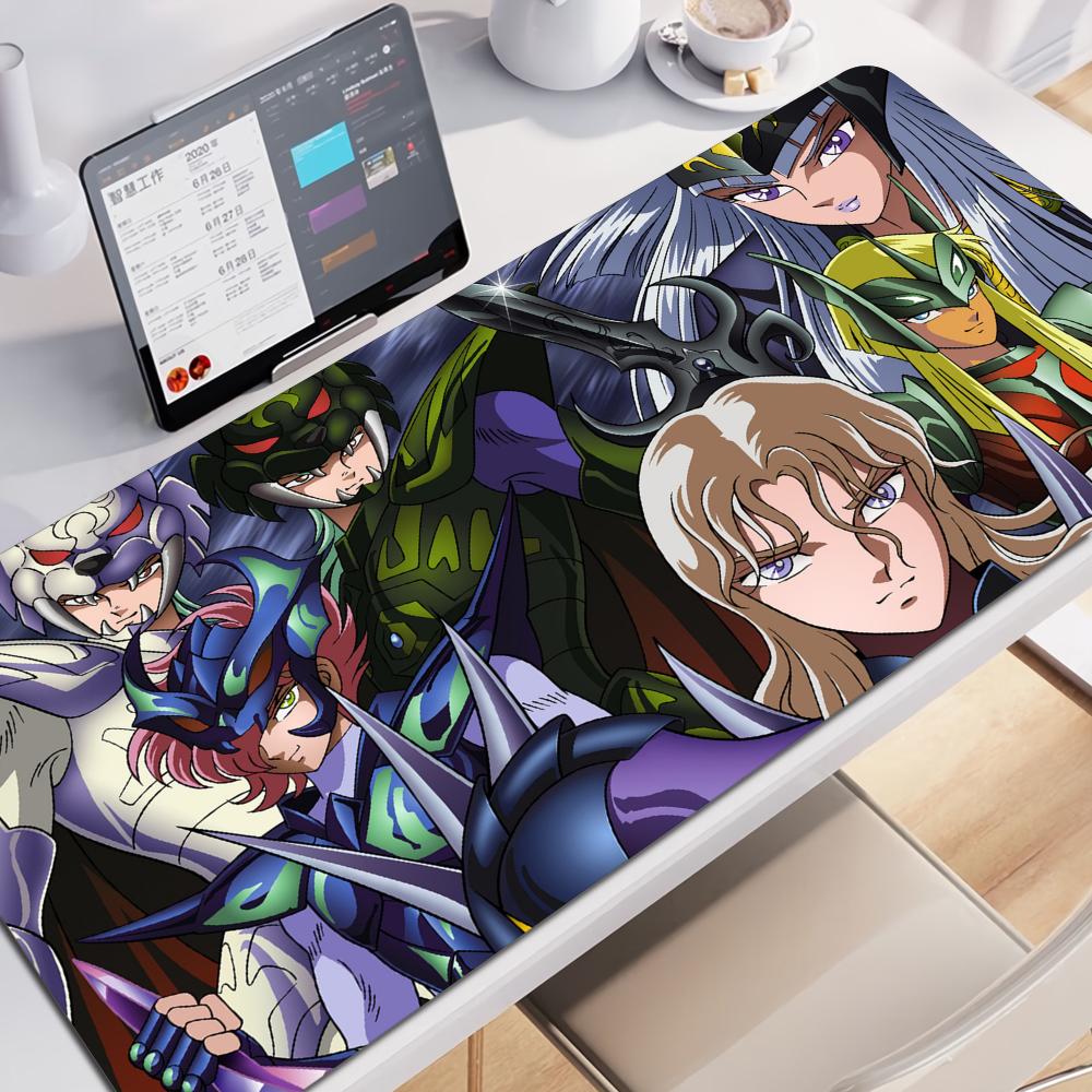 HD Printing Anime Saint Seiya Mousepad Natural Nonslip Rubber Game Mouse Durable Desktop Mousepads Keyboard Pad Deskmat