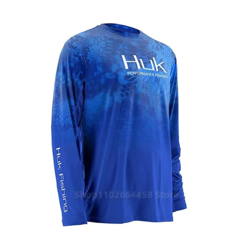 Fishing Suit Men's Crew Neck Long Sleeve Fishing Suit Sea Fishing Quick Drying Breathable Sunscreen Fishing Suit