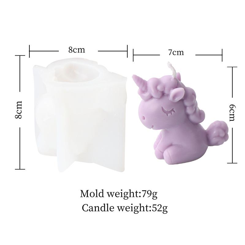 

Cute Animal Buffalo Fawn Unicorn Silicone Mold DIY Diffuser Stone Mold 3D Deer Resin Aromatherapy Plaster Ornament Mold