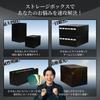 KENOU Trading Card Storage Box, Choose from 2 or 4 Tiers, TCG, PTCG, MTG, 3 Columns, Large Capacity (4 Tiers)