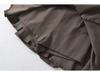 2025 European & American Style High-Waist A-Line Pleated Puffy Skirt for Women