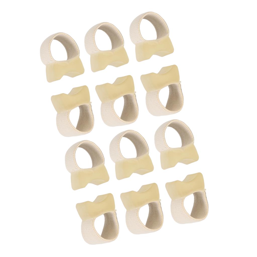 10 Pair Toe Separator Elastic Prevent Rubbing Pressure Relief Big Toe Spacer for Overlapping Toe