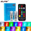 T10 RGB Led 194 168 W5W 5050 SMD Signal Lights RGB Automovie Interior Dome Reading Light WIith Remote Control Car AccessoriesTurn Signal 2