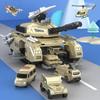 Tank Toy Car War Simulation Military Base Can be Stored Car Airplane Set Boy Children Assembled Educational Model Toys Gift