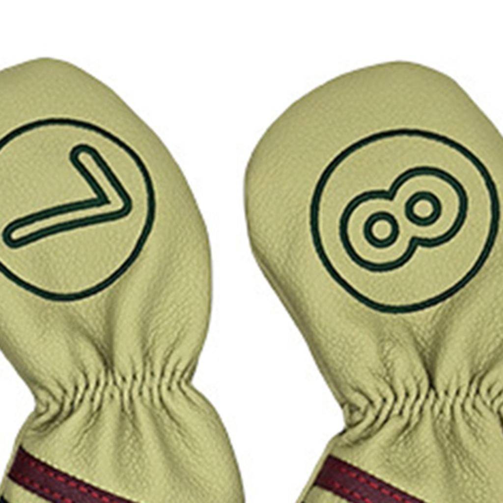 10Pcs Golf Club Head Covers Supplies Lightweight Decor Wedge Sleeves Protectors