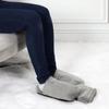 Hot water bottle slippers gray foot warmer