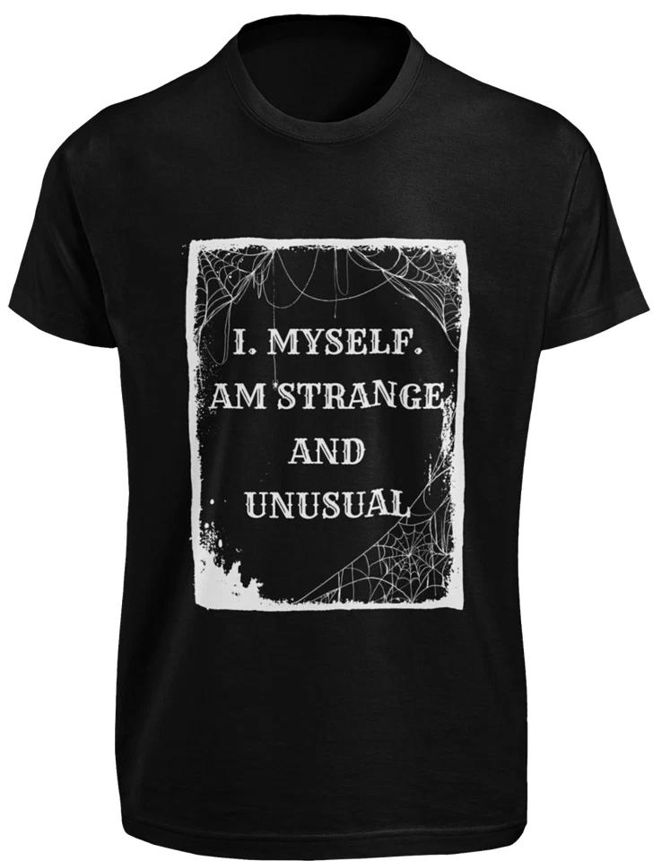 

Beetlejuice I Myself Am Strange And Unusual T-SHIRT Vintage Movie Quote GIFT TEE L