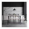 Country Table + 4 Chairs - In Mdf Pvc Finish - Gray And Black Color Ht20c205