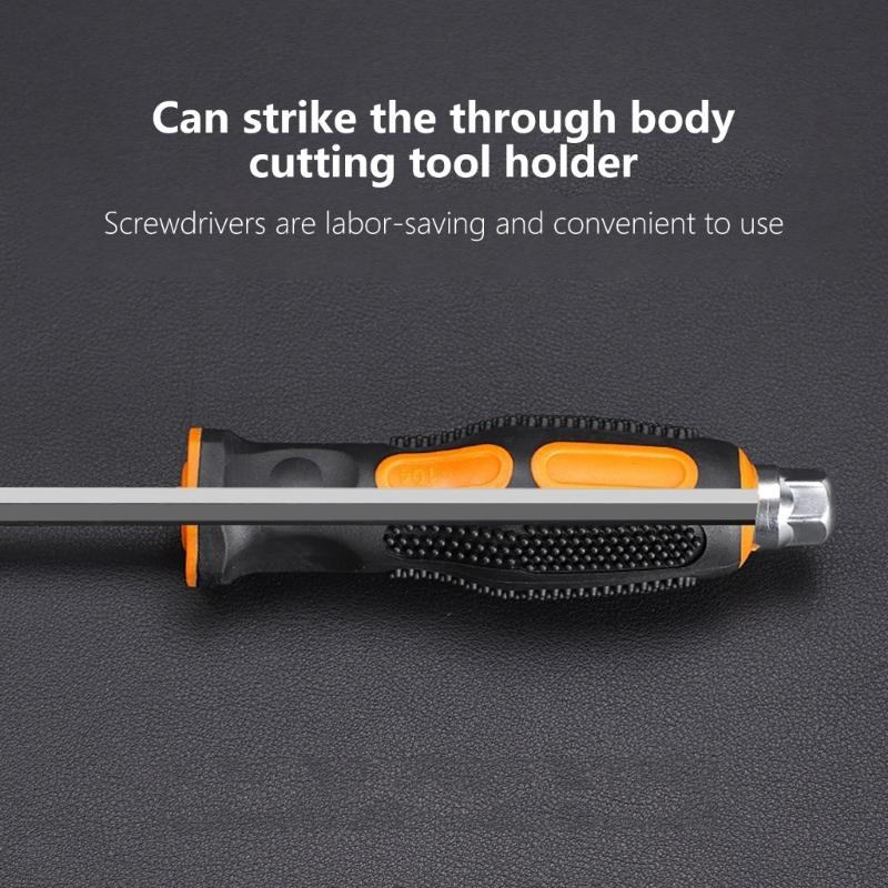 Multipurpose 2pcs Magnetic Screwdriver Set With Striking Feature Comfortable Grip Suitable for Home and Auto Maintenance