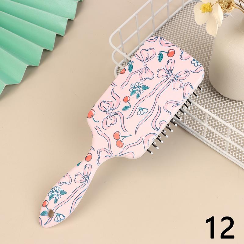 

Расческа с воздушной подушкой для массажа головы и вишневого цвета для девочек, специальная гладкая пушистая расческа для укладки волос с воздушной подушкой