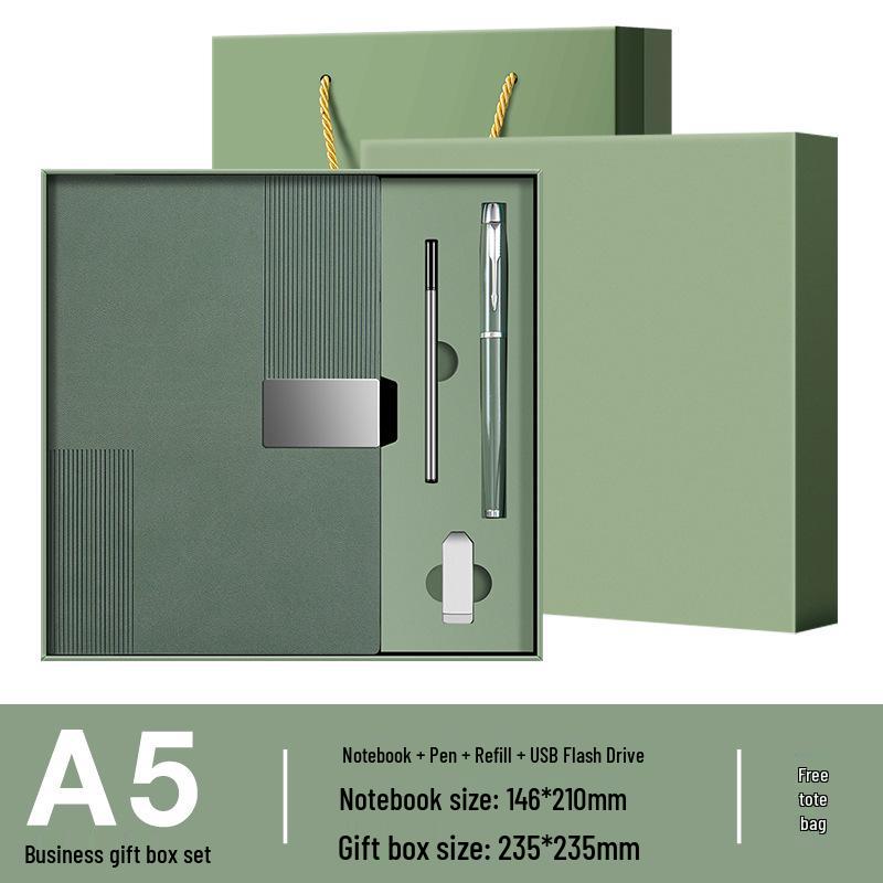 Customizable Cross-Border Gift Set: Notebook & Thermos for Office Meetings & Daily Use
