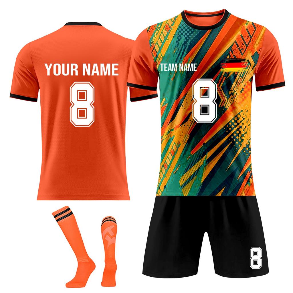 Personalised Shirts Kit Mens Girls With Name Number Custom Football Jerseys For Boys Training Suit