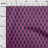 oneOone Cotton Flex Black Fabric Argyle Check Diy Clothing Quilting Fabric Print Fabric By Yard 40 Inches