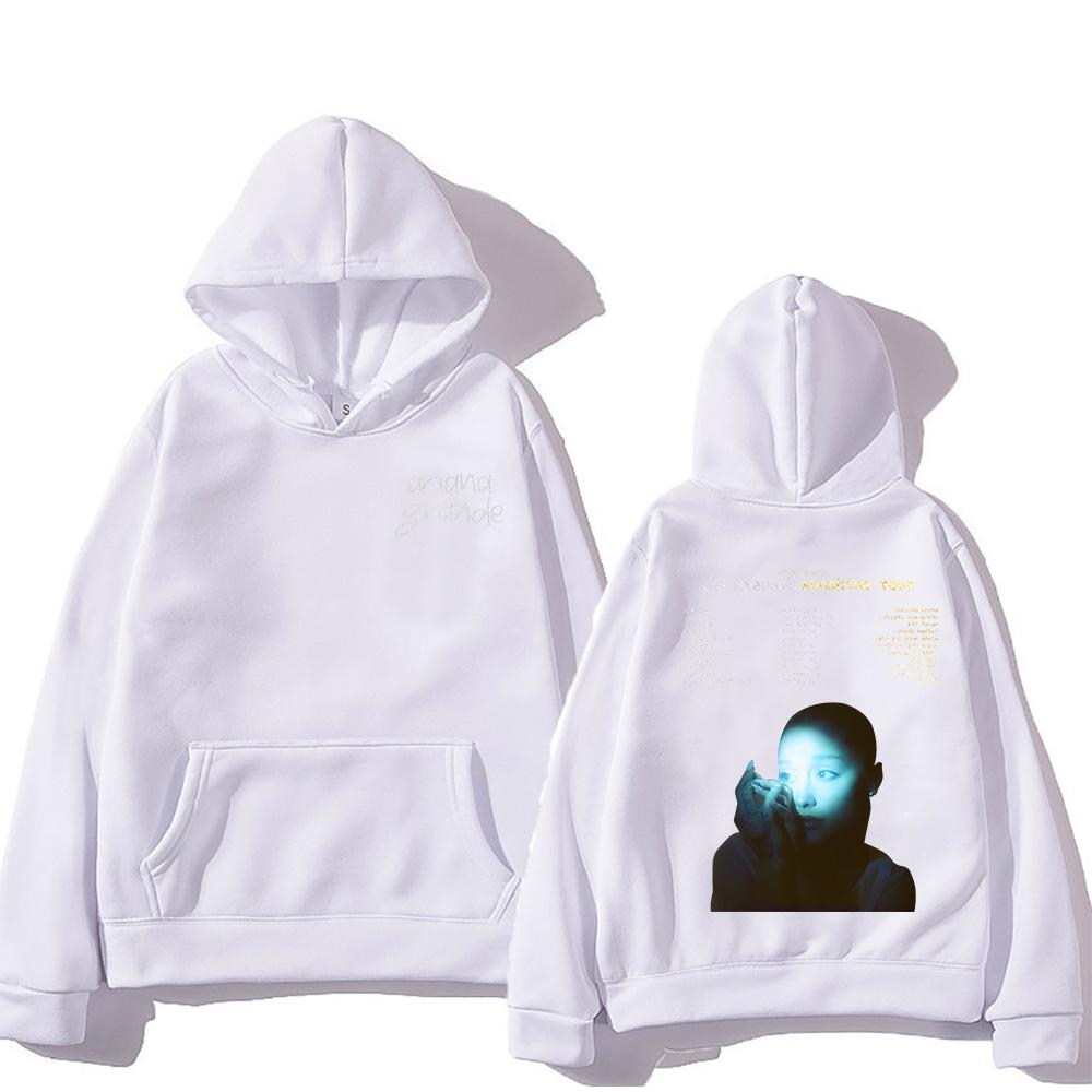 Ariana Grande Eternal Sunshine Tour Men Plus-size Hooded Sweatshirt Retro Fashion Casual Loose Street Autumn Winter Sweatshirt
