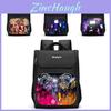 Trendy Nylon Student Backpack With Titan Monitoring Man Design For School Use