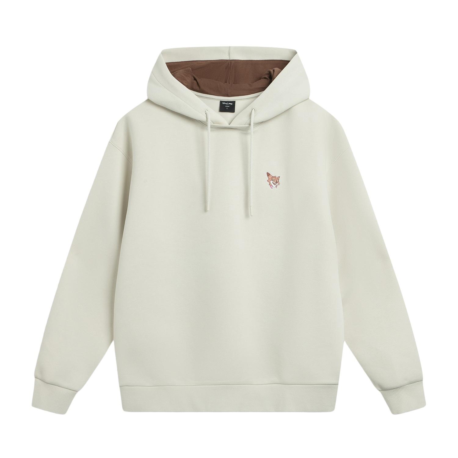 Li-Ning Men s Collaboration Loose Fit Hooded Sweatshirt Silver Gray AWDVB29-1 L