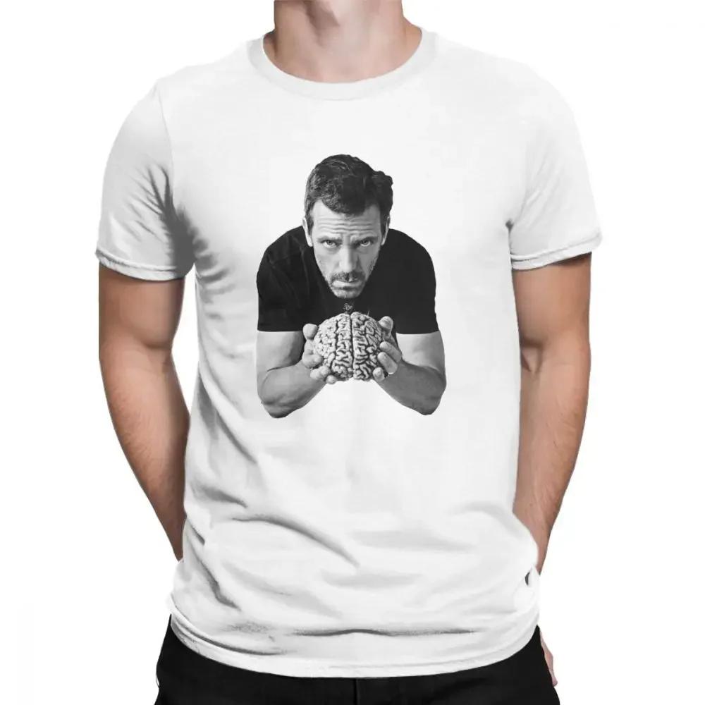 House MD Męska Koszulka DDrr House Użyj tego Zabawne Góry Bawełniana Koszulka z Krótkim Rękawem Niestandardowa Męska Koszulka Letnia Streetwear Duży Rozmiar