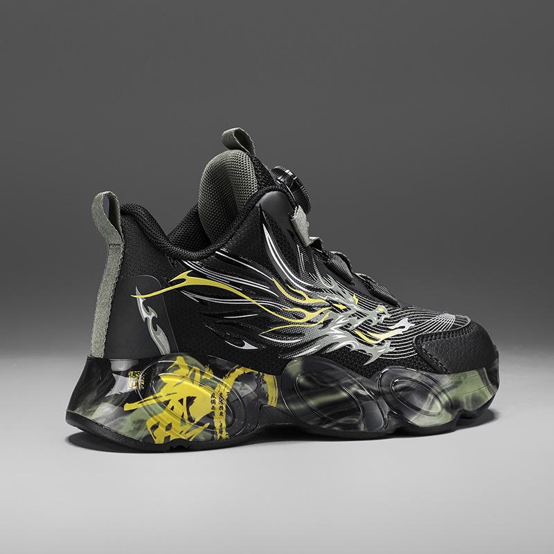 Nuove Scarpe Sportive Invernali per Ragazzi 2025 con Bottone Rotante e Doppio Velluto di Cotone